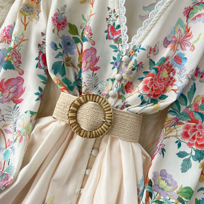 Vintage Jurk Elegante retro Stijl Dameskleding