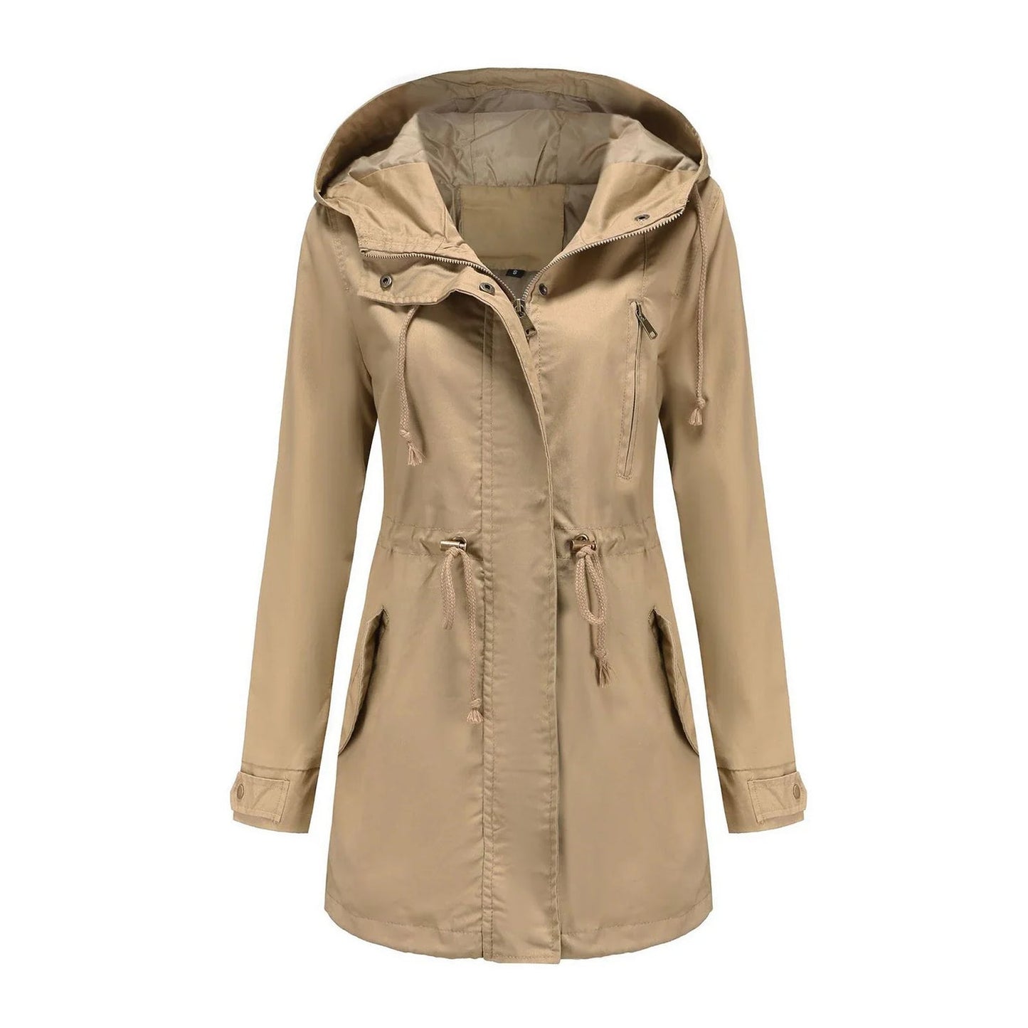 Dames Elegante Waterdichte Regenjas voor Buitenactiviteiten