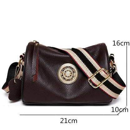 Aurelia Luxe Rotating Leather Handbag