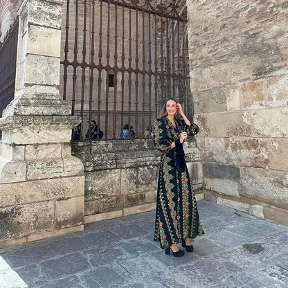 Rok Set met Bloemenpatroon Vintage Stijl A-Lijn - Mode Vibes