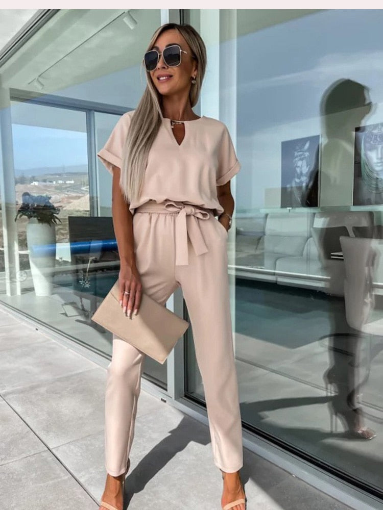 VELANORA Jumpsuit | Wijde-Pijpen Zomer Jumpsuit