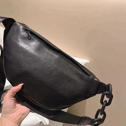 Leren Borstzak voor Mannen Vintage Stijl