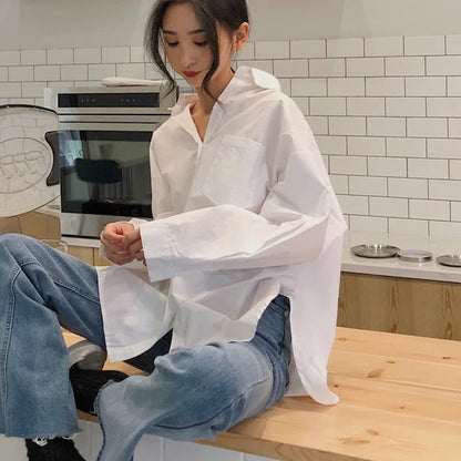 Marisa | Oversized Blouse met Kraag