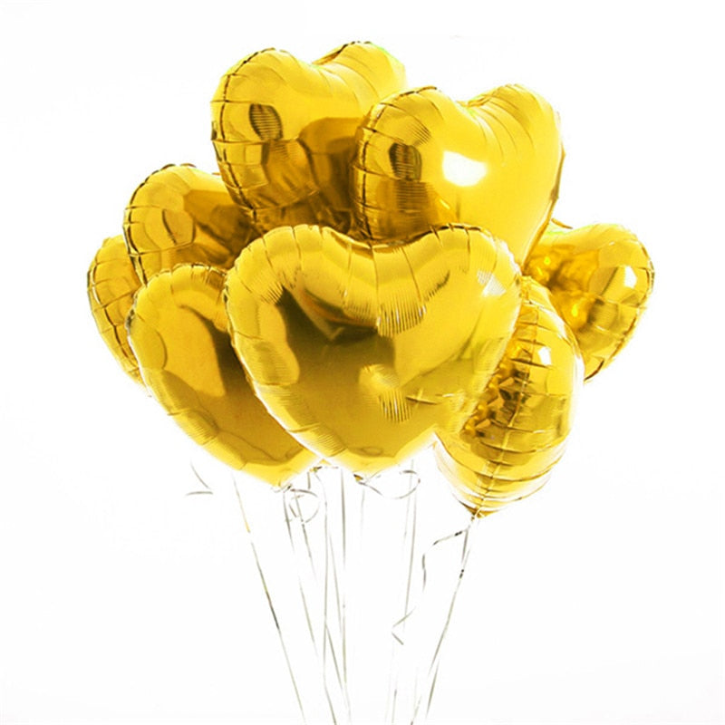 Valentijnsballonnen Hartjes 20 Stuks Rode Liefdesballonnen