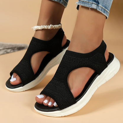 Epke Zomerse Mesh Wedge Sandalen