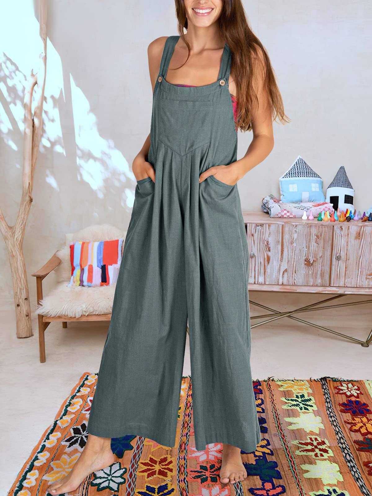 Mouwloze Jumpsuit Dames Zomerkleding