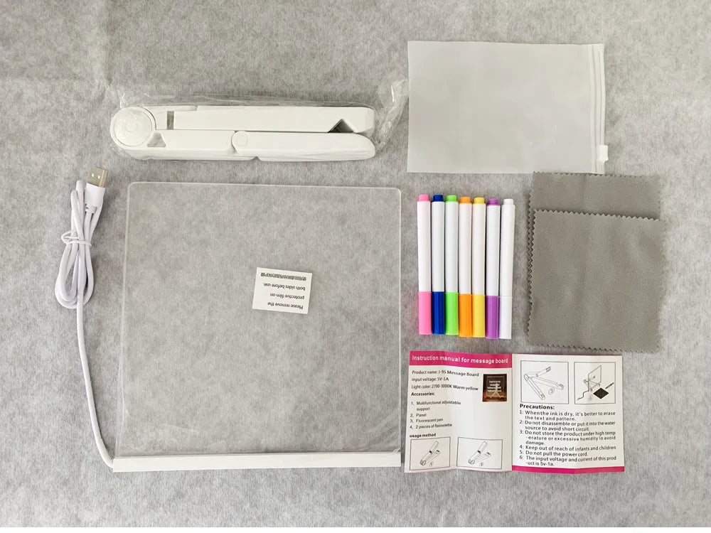 LED Tekenbord voor Kinderen met Magnetische Stift