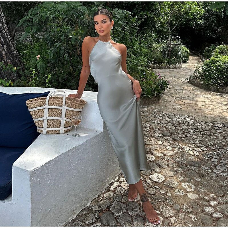 Mouwloze Jurk met Riempjes Zomer Jurk Vrouw - Mode Vibes