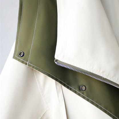 Oversized Damesjas met Capuchon – Tweekleurig & Gelaagd