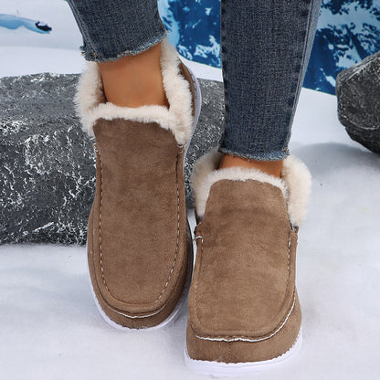 Platte Sneeuwlaarzen Warm en Stijlvol voor Vrouw