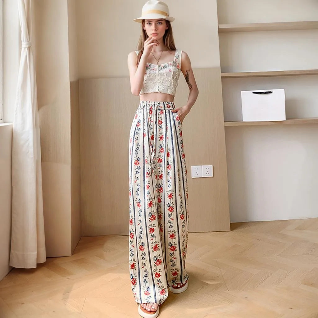 Viva Moda Vrije Stijl Bloemenbroek