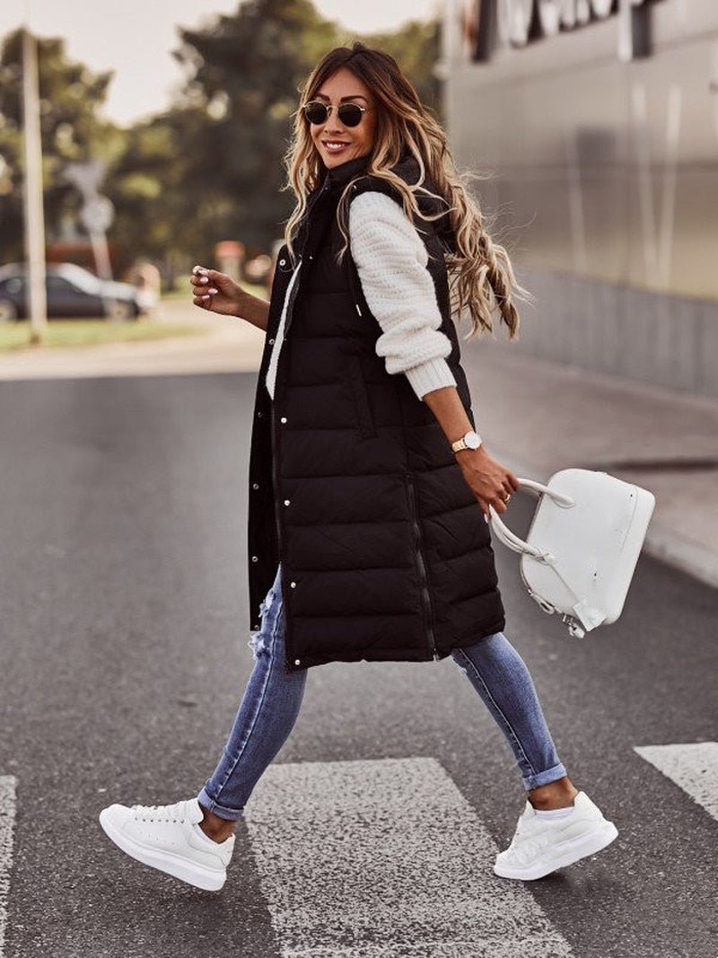 Sabrina | Comodo gilet lungo trapuntato