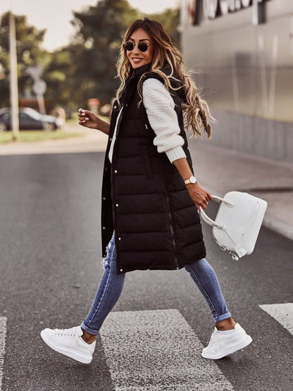 Sabrina | Comodo gilet lungo trapuntato
