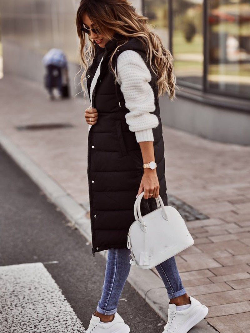 Sabrina | Comodo gilet lungo trapuntato