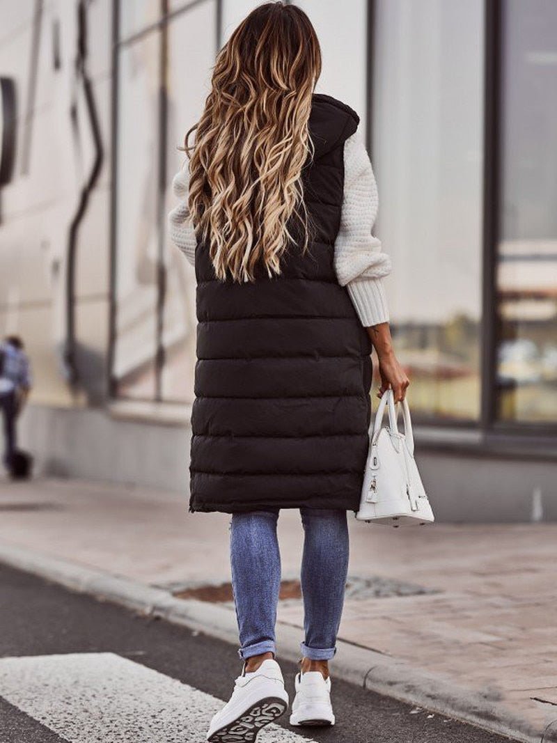 Sabrina | Comodo gilet lungo trapuntato