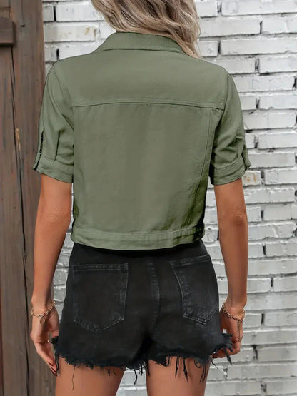 Dames Spijkerjack Lang Ademend Casual Denim