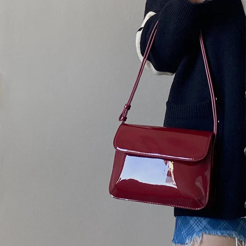 Elegante Chic Rood Schoudertas