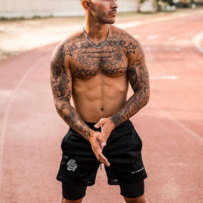Herensport Shorts 2-in-1 voor Fitness en Running - Mode Vibes