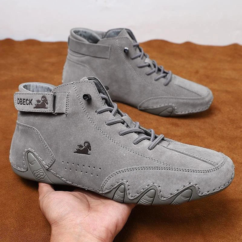 Leren Winter Sneakers Warm en Veelzijdig