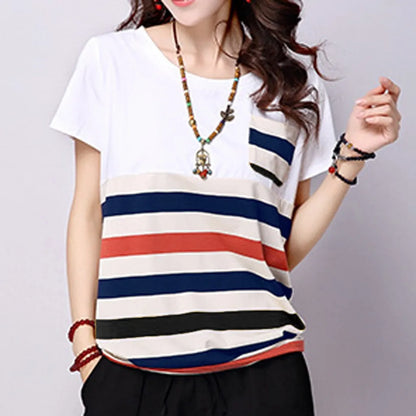 ZomerEssentie Gestreepte Top