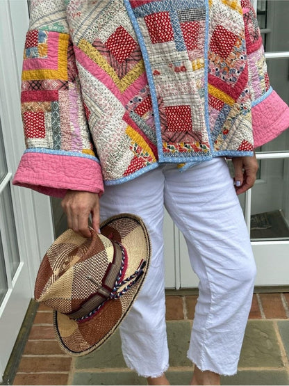 Gewatteerd Jack Patchwork Casual Damesjas