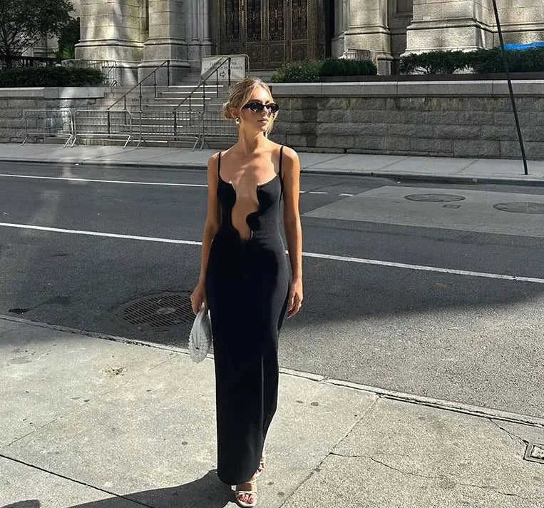 Vrouwen Slingerjurk V-hals Zomerjurk Rooze Korte Jurk - Mode Vibes