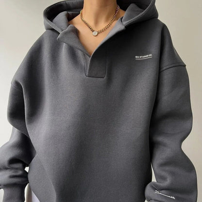 Dames Hoodie Met Korte Mouwen en Leuke Print