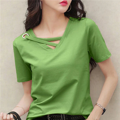 Zesta Luxe Casual V-Hals T-Shirt