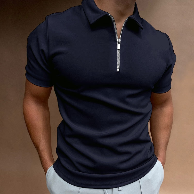 Polo Shirt Met Rits Oliver Mannen Shirt Klassiek