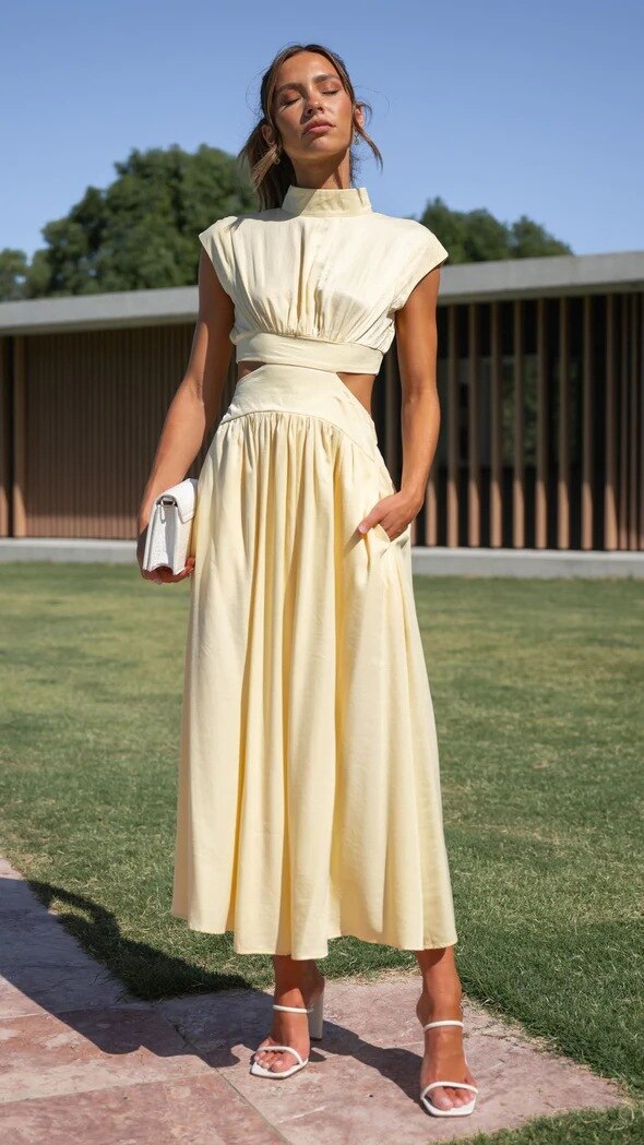 Midi-jurk Elegante Zomerjurk Voor Vrouw