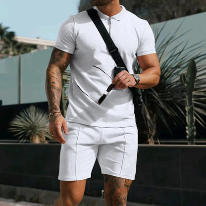 Heren Zomerset met Poloshirt en Shorts Ademend en Stylish