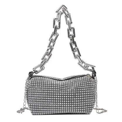 GlamourBliss Strass Glitter Bucket Bag
