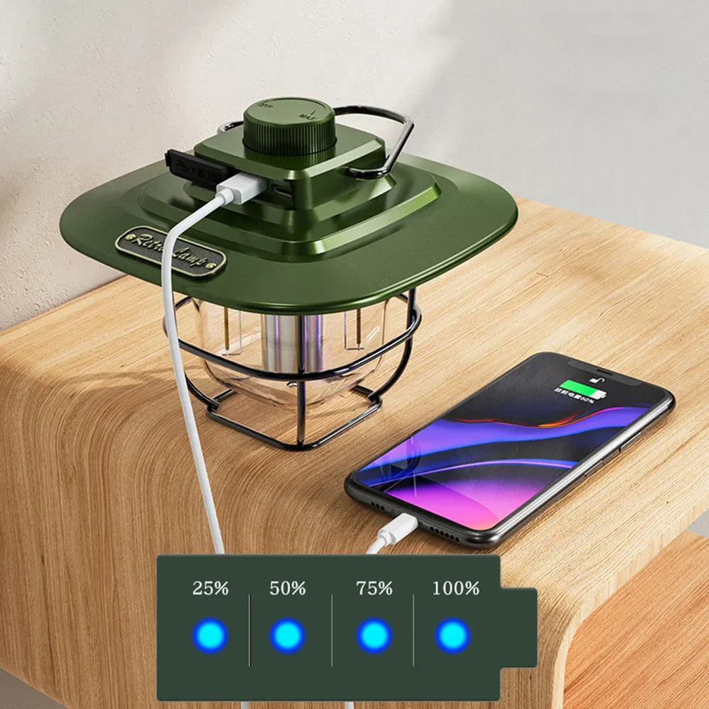 Camping Lantaarn Oplaadbaar LED Waterdicht