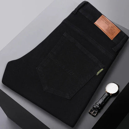 Heren Casual Jeans – Slim Straight Comfort Fit