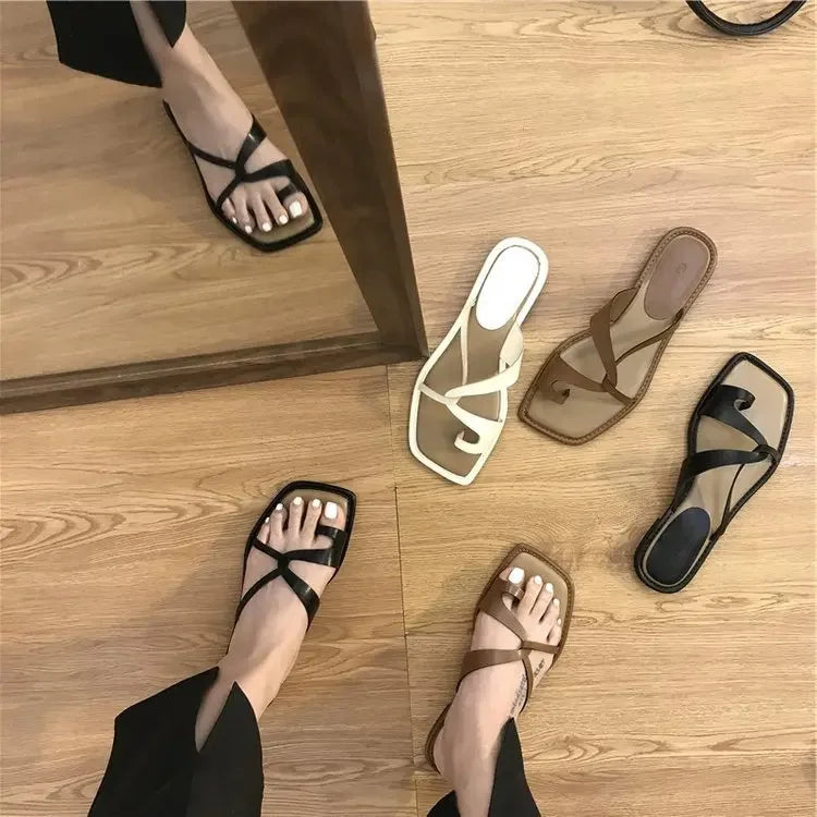 Zomerse Dames Sandalen met Clip Teen