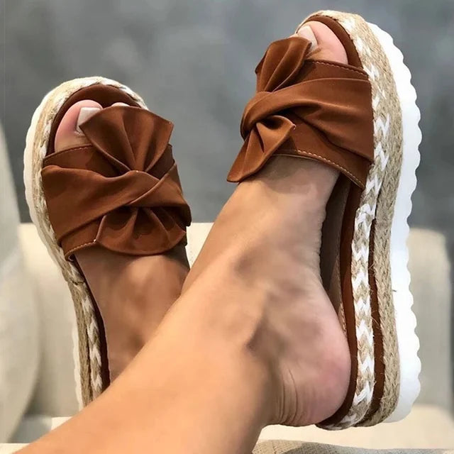 Vrouwensandalen met Strikjes Zomer Sandalen