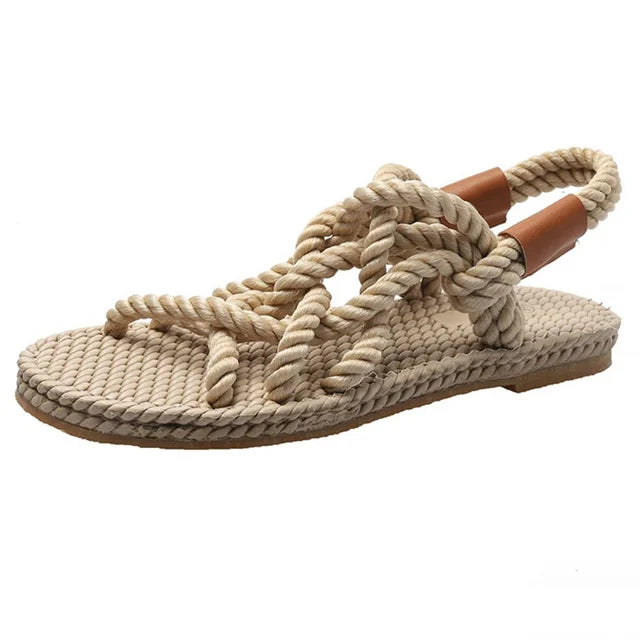 Gevlochten Sandalen Gladiators Stijl Serina - Mode Vibes
