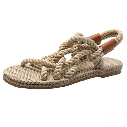 Gevlochten Sandalen Gladiators Stijl Serina - Mode Vibes