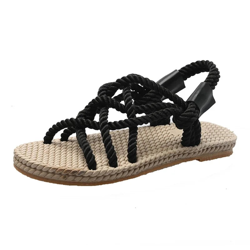 Gevlochten Sandalen Gladiators Stijl Serina