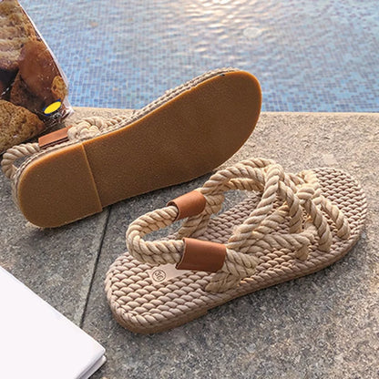 Gevlochten Sandalen Gladiators Stijl Serina