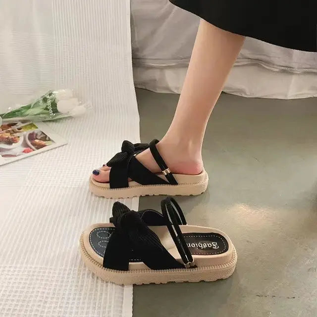 Espadrille Sandalen Bruin met Wikkelbanden