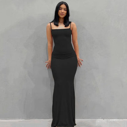 Satijnen Backless Maxi Jurk