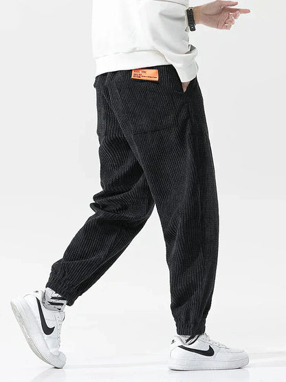 Comfortabele Heren Cord Joggingbroek – Wijd & Zacht voor Elke Dag