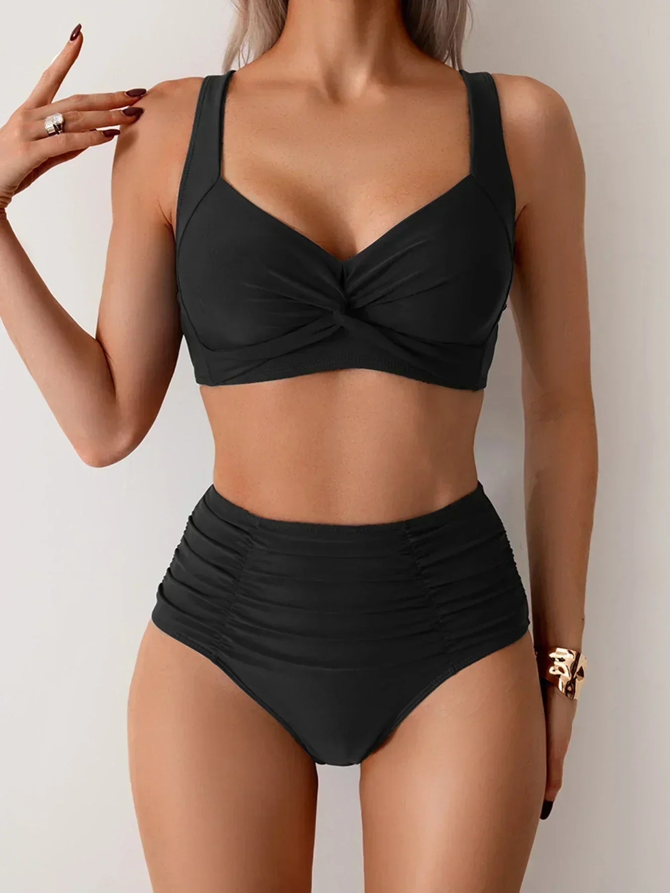 Dames Bikini Set Hoog Uitgesneden Pasvorm - Mode Vibes
