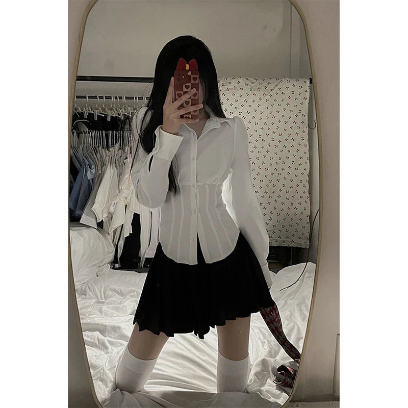 LunaMode Witte Tuniek Crop Top