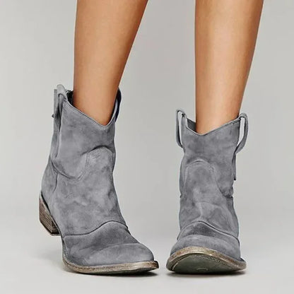 Dakota – Dames Cowboylaarzen Enkelmodel met Vintage Western Look