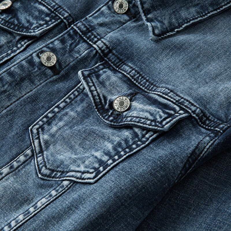 Heren Denim Jas Classic Viggo Blauw