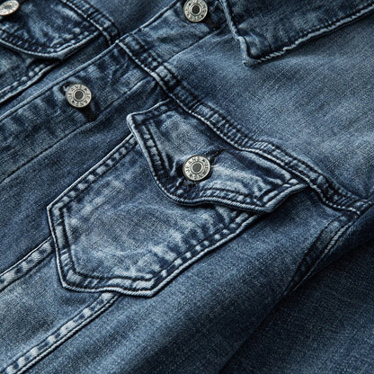 Heren Denim Jas Classic Viggo Blauw