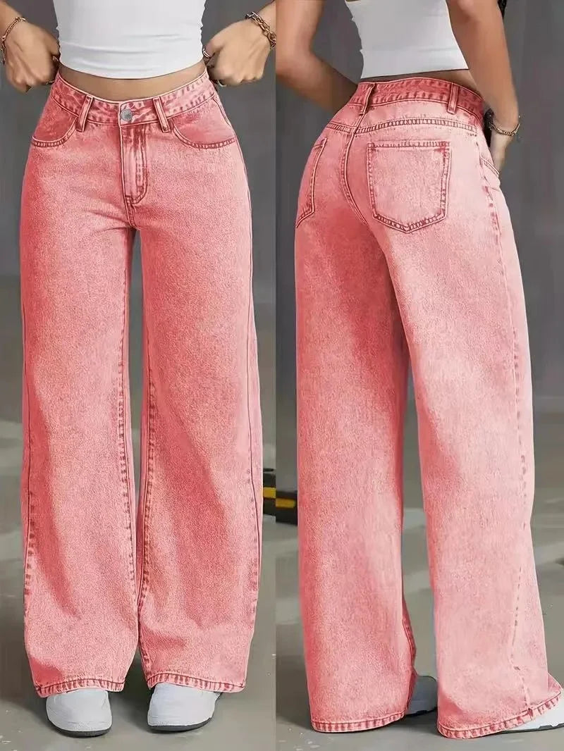 Wijd Been Jeans voor Vrouwelijke Stijl - Mode Vibes