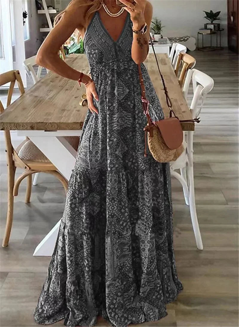 Maxi-jurk Boho Stijl Vrouwenjurk Zomerjurk